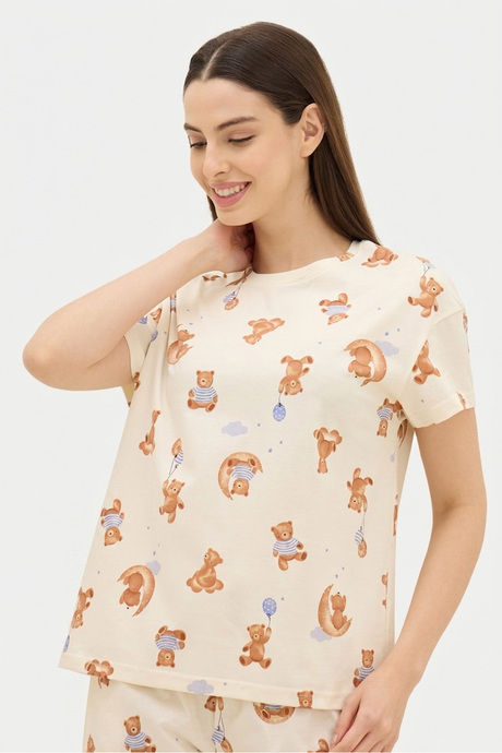 Sweet Dreams Printed Pyjama Set - Swan White — image 6